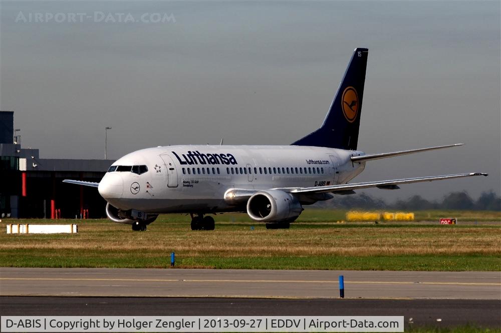 D-ABIS, 1991 Boeing 737-530 C/N 24942, Straight from FRA on taxiway to apron....