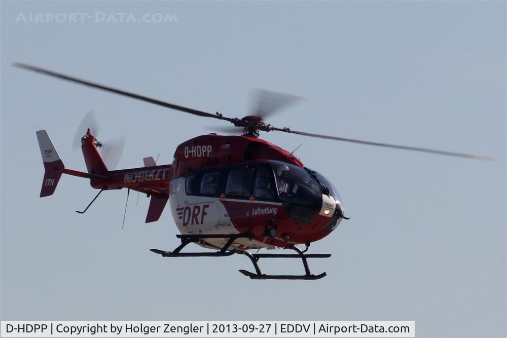 D-HDPP, 2004 Eurocopter-Kawasaki EC-145 (BK-117C-2) C/N 9055, Rescue heli on duty......