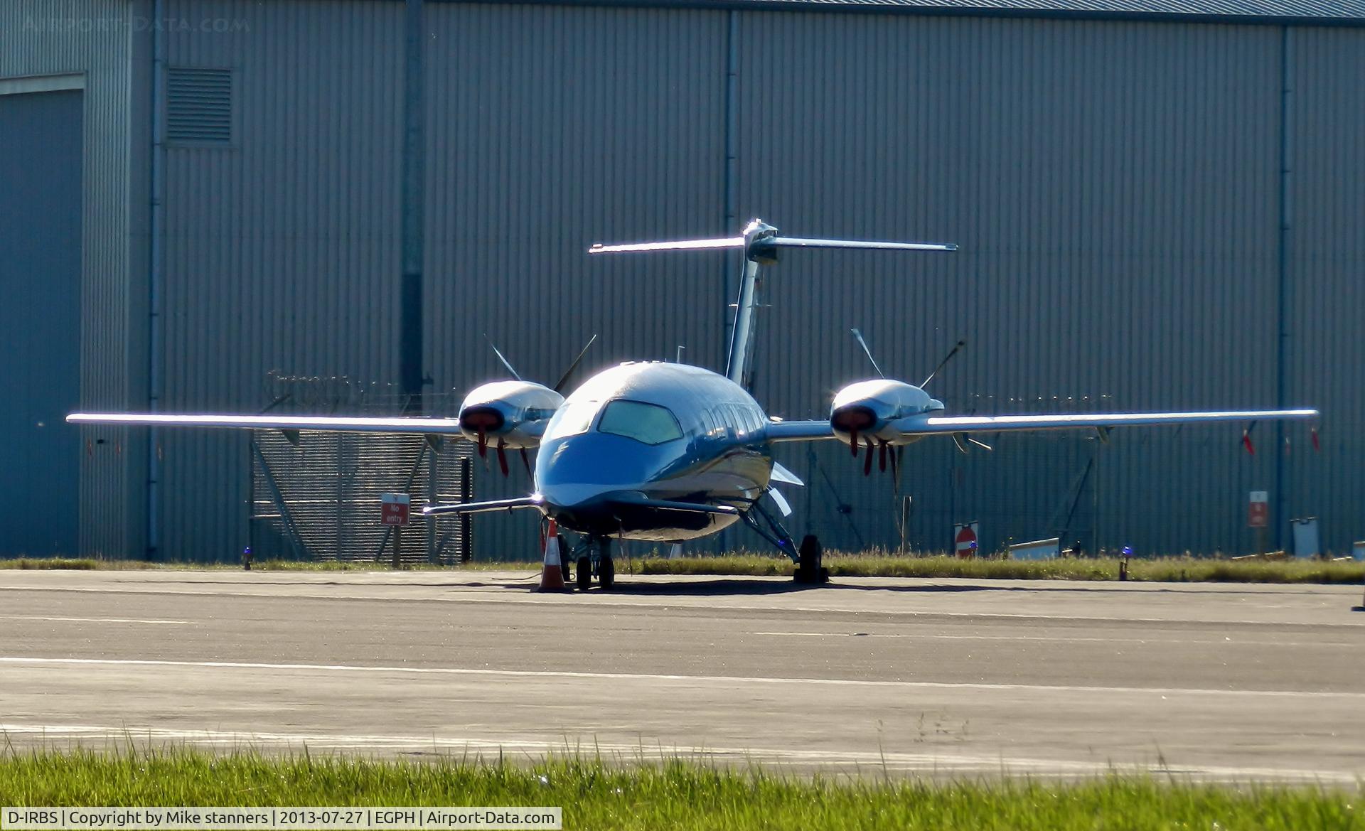 D-IRBS, 2011 Piaggio P-180 Avanti II C/N 1221, D-IRBS On the ramp at Edinburgh airport's GAT