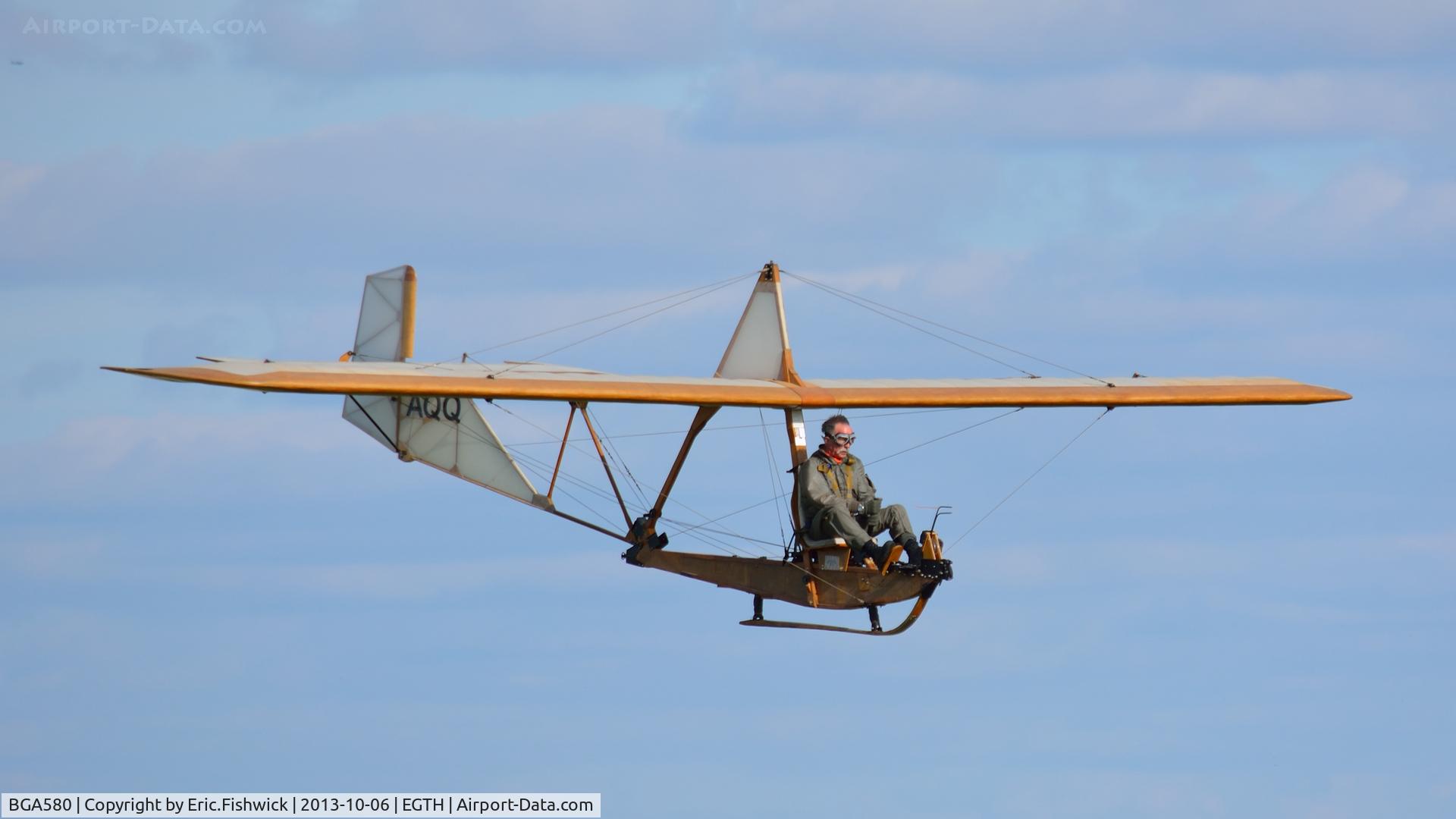 BGA580, 1936 Schneider S.G.38 C/N Not found BGA580, 43. A picture of concentration at The Shuttleworth Collection October Flying Day - (The final Flying Day of their 50th Anniversary Season.)