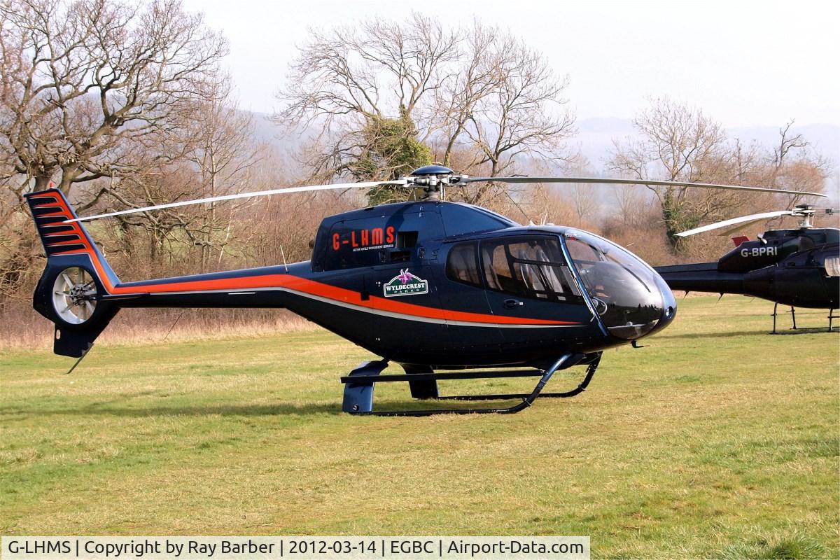 G-LHMS, 2006 Eurocopter EC-120B Colibri C/N 1442, Eurocopter EC.120B Colibri [1442] (Hadley Helicopters Ltd) Cheltenham Racecourse~G 14/03/2012. Now wearing 