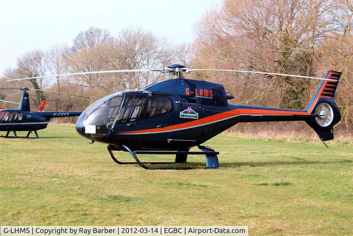 G-LHMS, 2006 Eurocopter EC-120B Colibri C/N 1442, Eurocopter EC.120B Colibri [1442] (Hadley Helicopters Ltd) Cheltenham Racecourse~G 14/03/2012. Now wearing 
