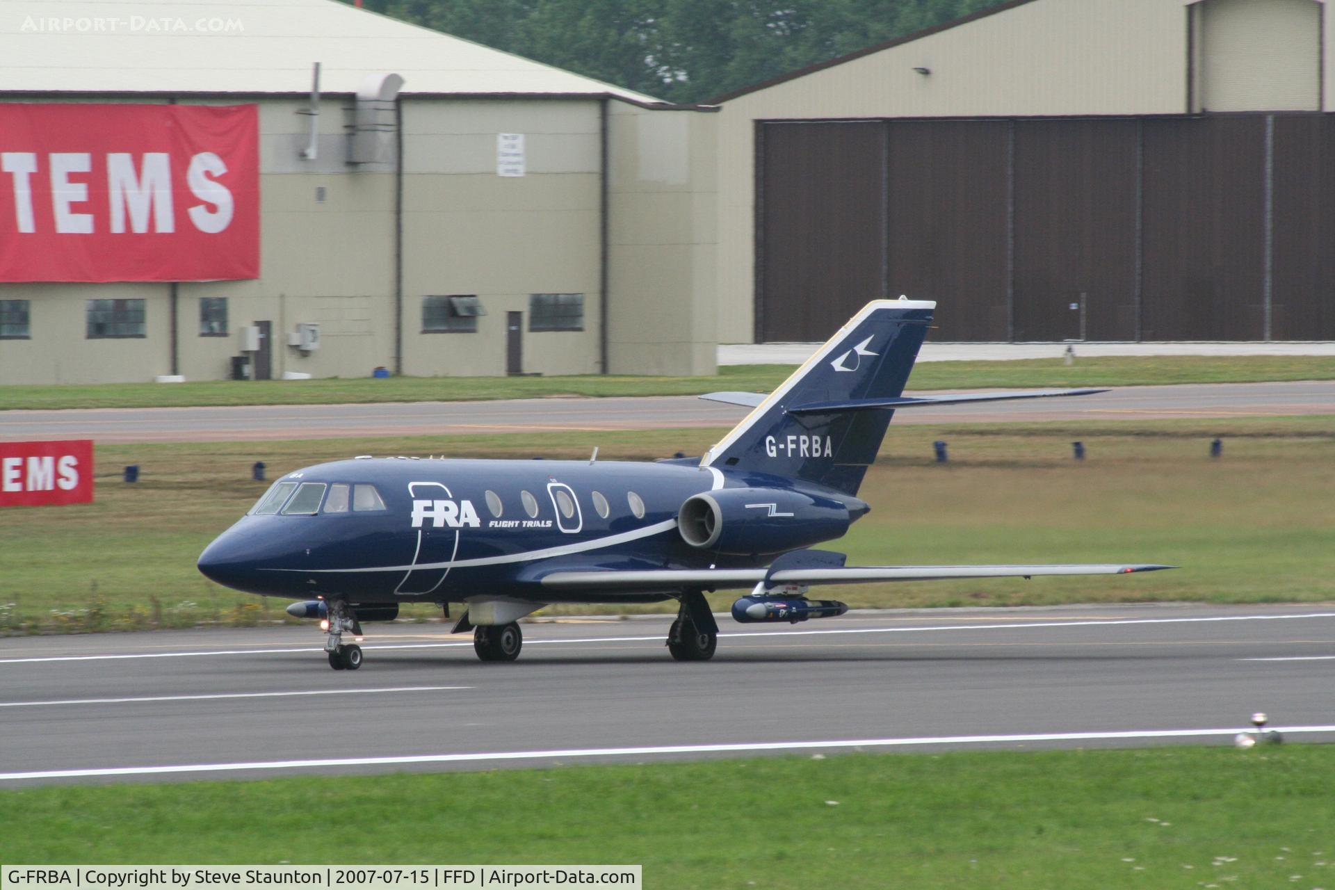 G-FRBA, 1970 Dassault Falcon 20 C/N 178, FRADU Display at Royal International Air Tattoo 2007