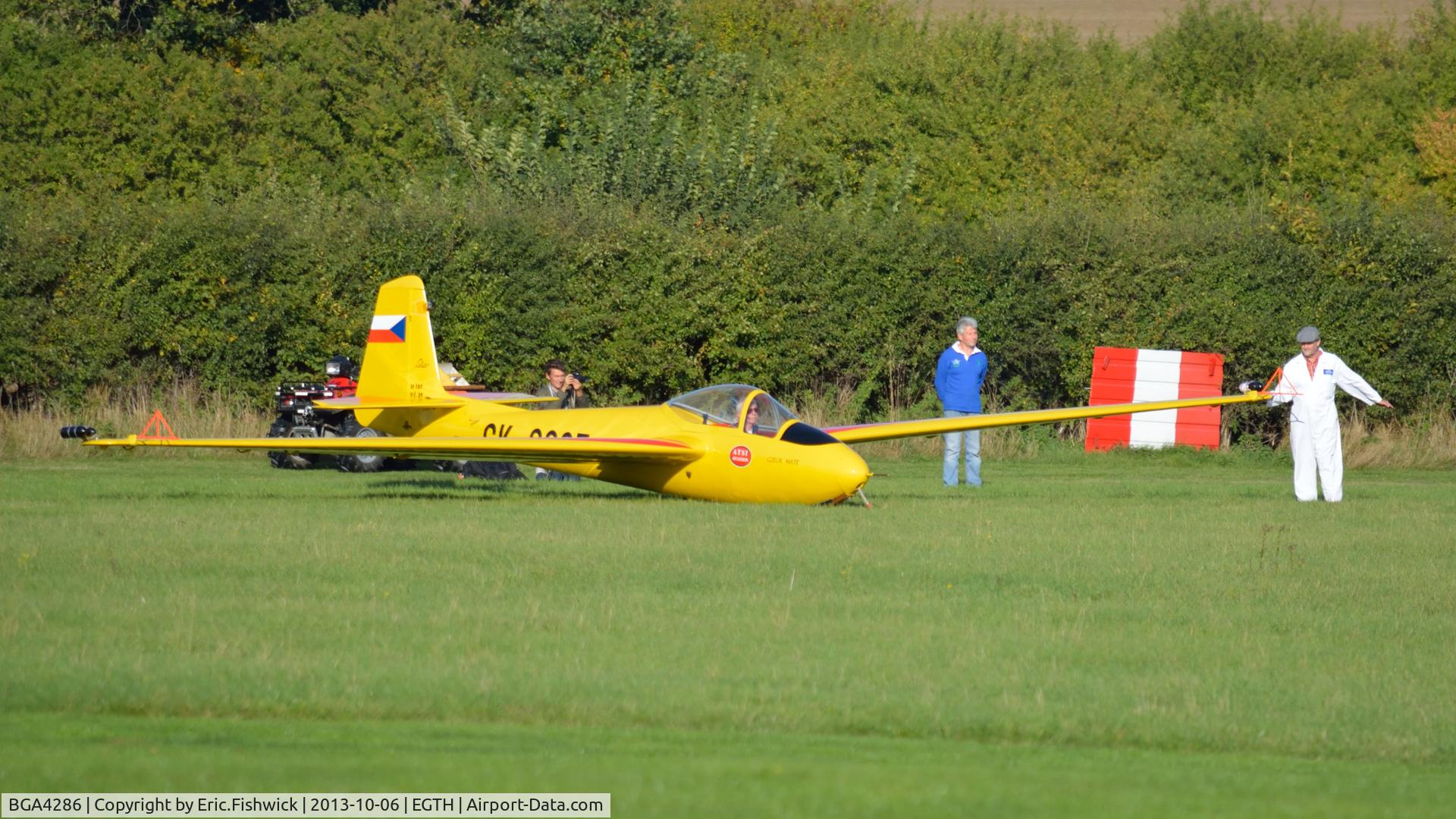 BGA4286, Letov LF-107 Lunak C/N 39, 5. CK-0927 ready to go at The Shuttleworth Collection October Flying Day - (The final Flying Day of their 50th Anniversary Season.)