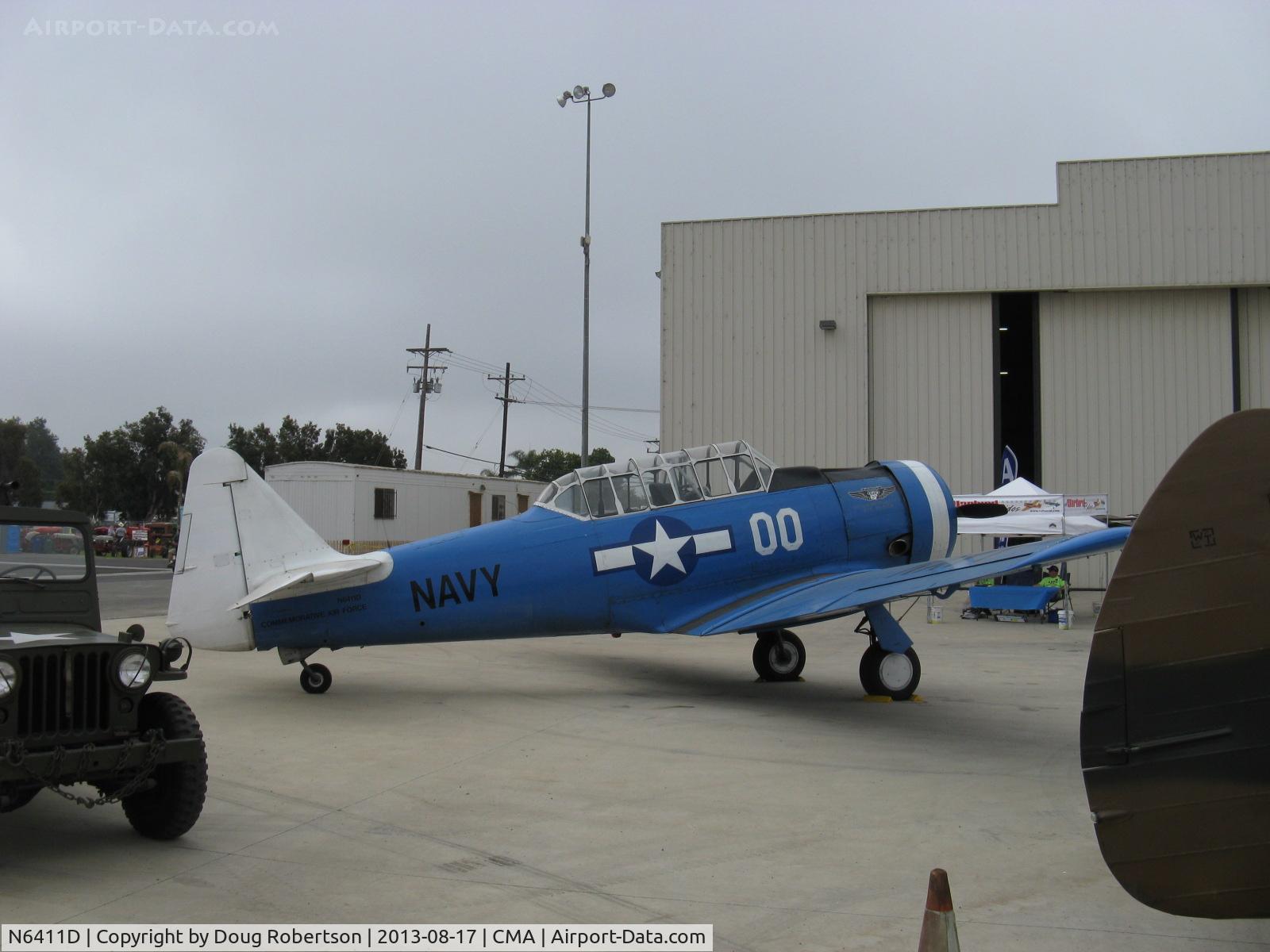 N6411D, 1942 North American SNJ-4 Texan C/N 88-10117, 1942 North American SNJ-4, P&W R-1340 Wasp 600 Hp