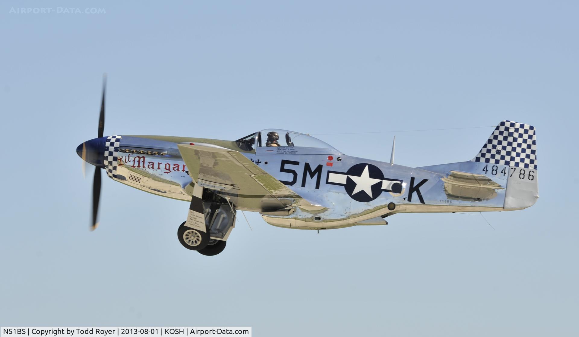N51BS, 1958 North American P-51D Mustang C/N 44-73822, Airventure 2013