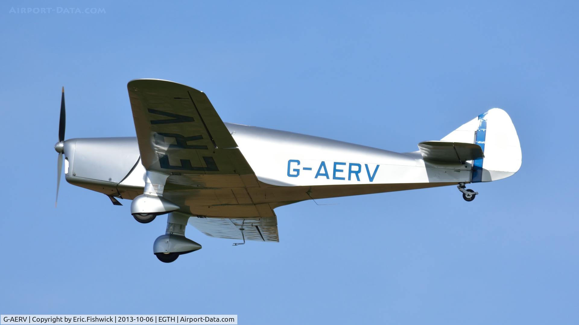 G-AERV, 1936 Miles M11A Whitney Straight C/N 307, 44. G-AERV at The Shuttleworth Collection October Flying Day, 2013.