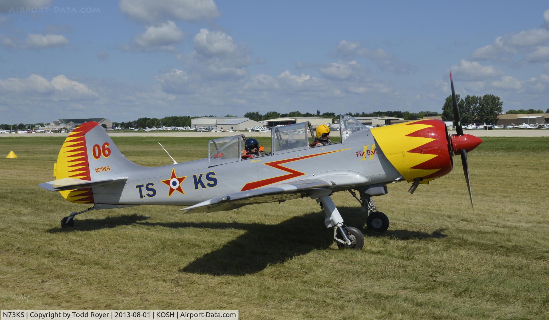 N73KS, 2001 Yakovlev (Aerostar) Yak-52TW C/N 0112230, Airventure 2013