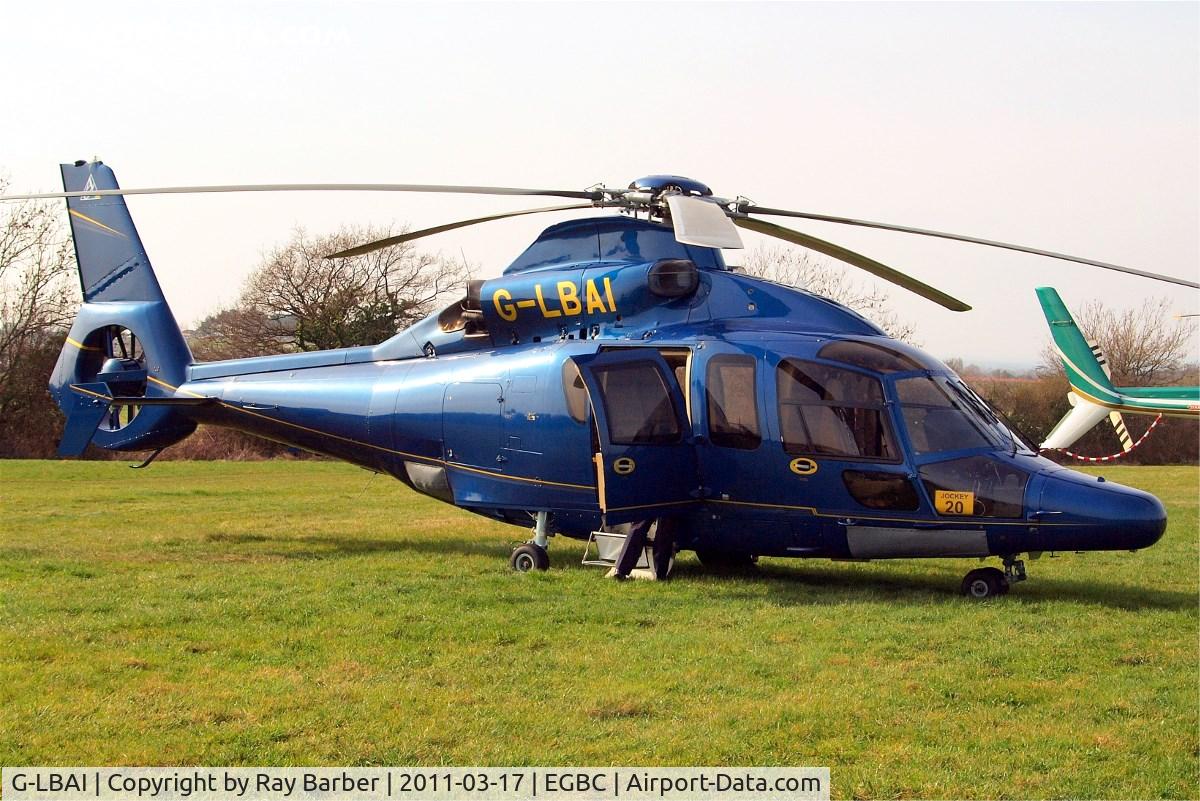 G-LBAI, 2003 Eurocopter EC-155B-1 C/N 6652, Eurocopter EC.155B1 Dauphin [6652] Cheltenham Race Course~G 17/03/2011. Door open and step down.