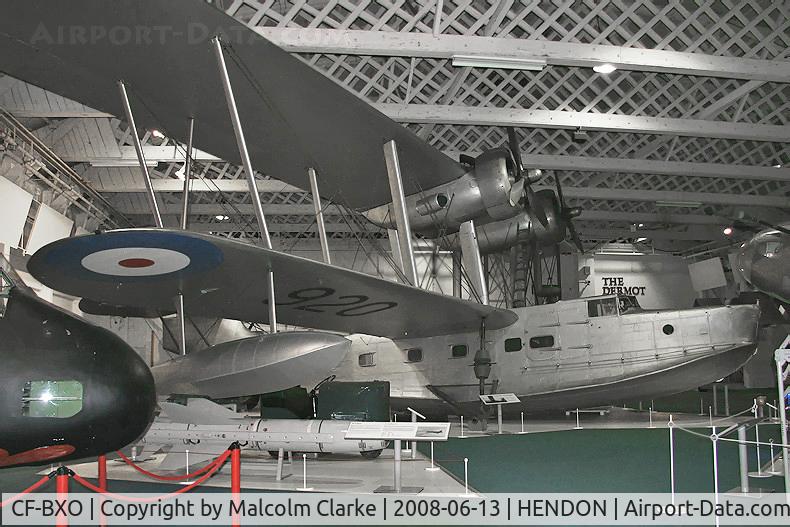 CF-BXO, 1940 Supermarine Stranraer C/N CV 209, Supermarine Stranraer 920/QF at the RAF Museum, Hendon, June 13th 2008.