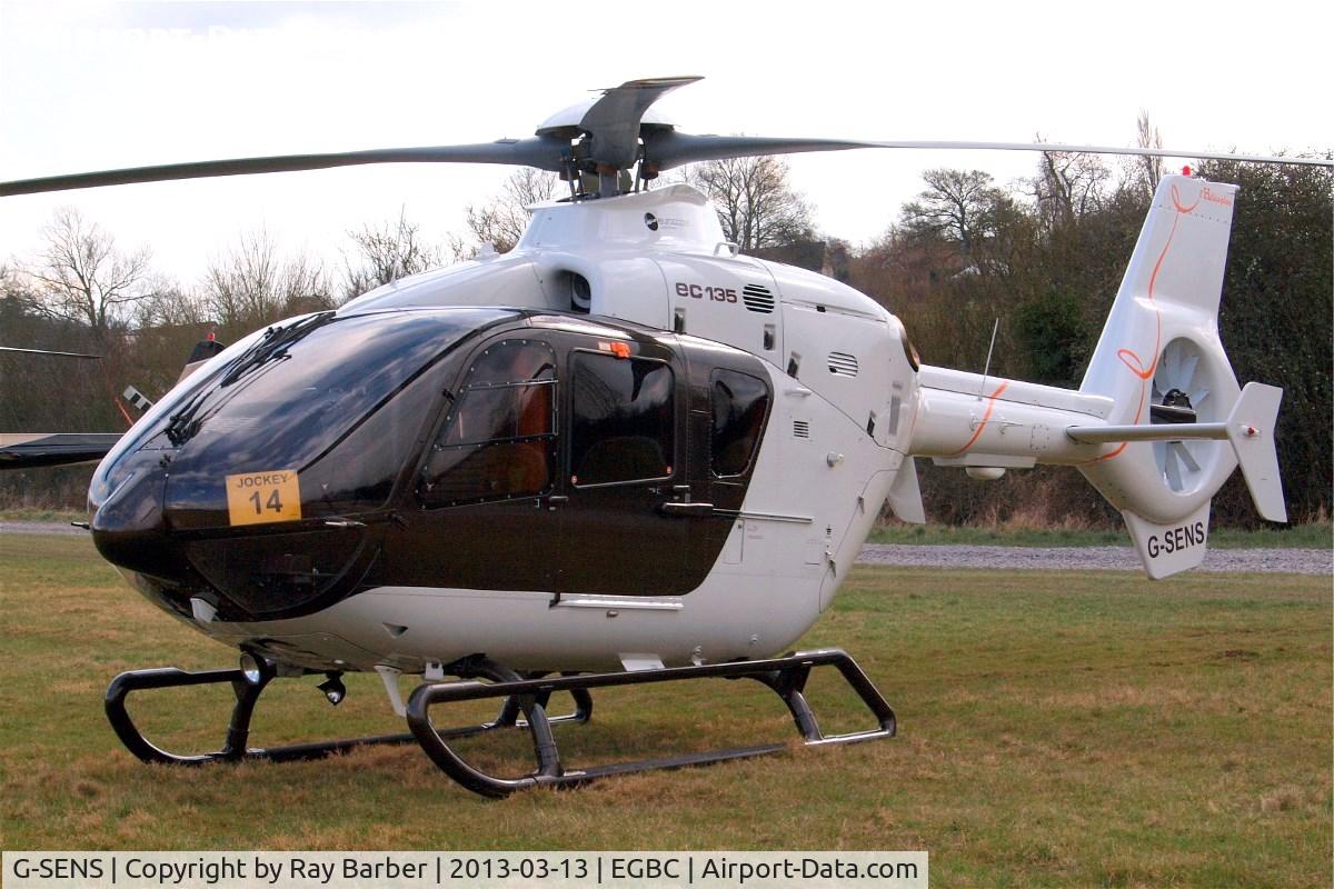 G-SENS, 2009 Eurocopter EC-135T-2+ C/N 0833, G-SENS   Eurocopter EC.135T2+ [0833] (Capital Air Services Ltd) Cheltenham Racecourse~G 13/03/2013