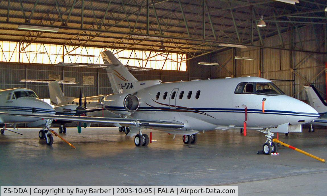 ZS-DDA, 2002 Raytheon 800XP C/N 258601, Hawker-Siddeley 125/800XP [258601] Lanseria~ZS 05/10/2003