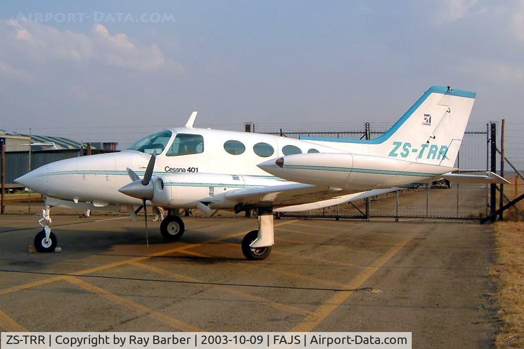 ZS-TRR, Cessna 401 C/N 401-0249, Cessna 401 [401-0249] (Mpumalanga Air Services) Johannesburg Int~ZS 09/10/2003