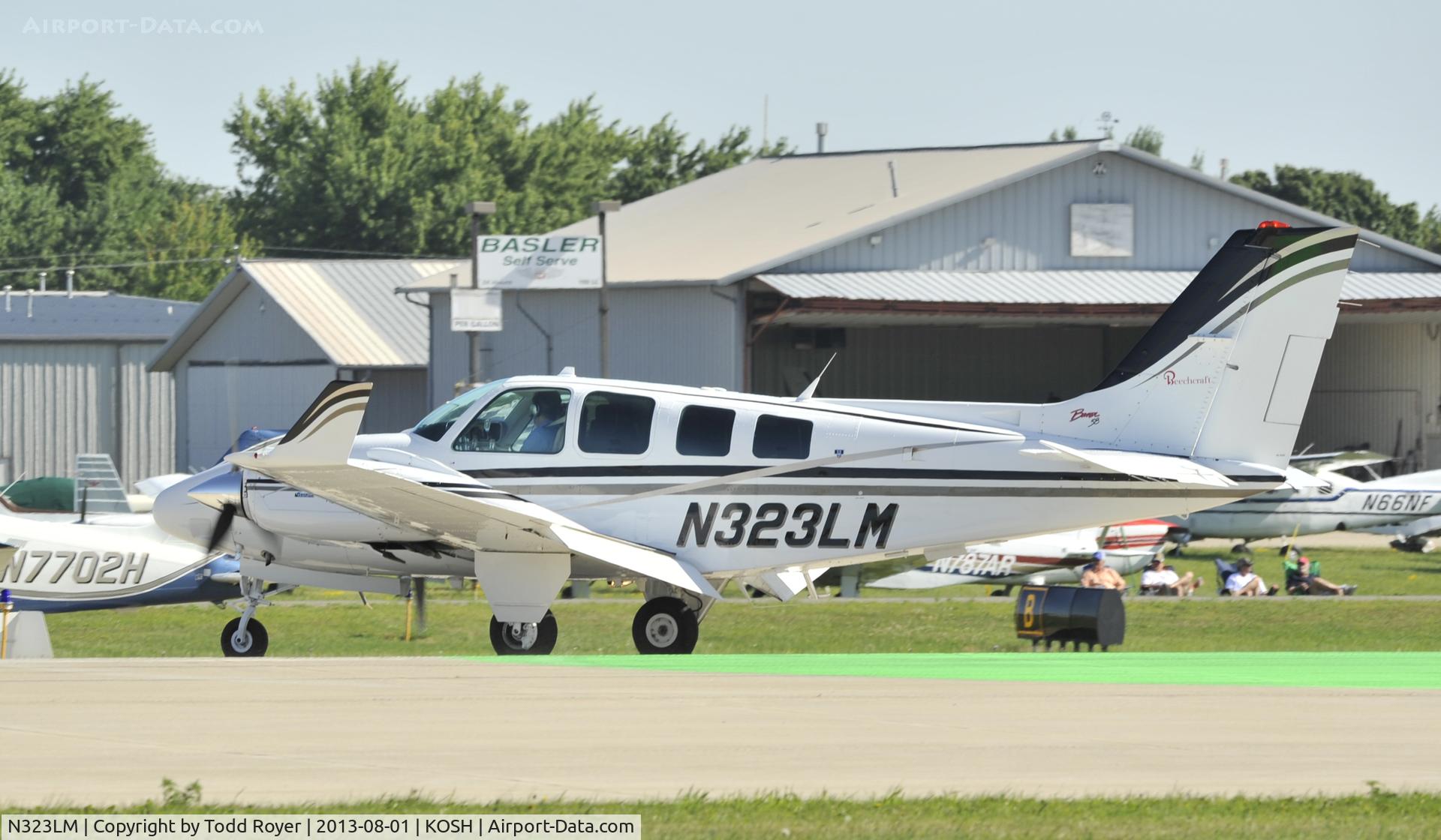 N323LM, 1992 Beech 58 Baron C/N TH-1667, Airventure 2013