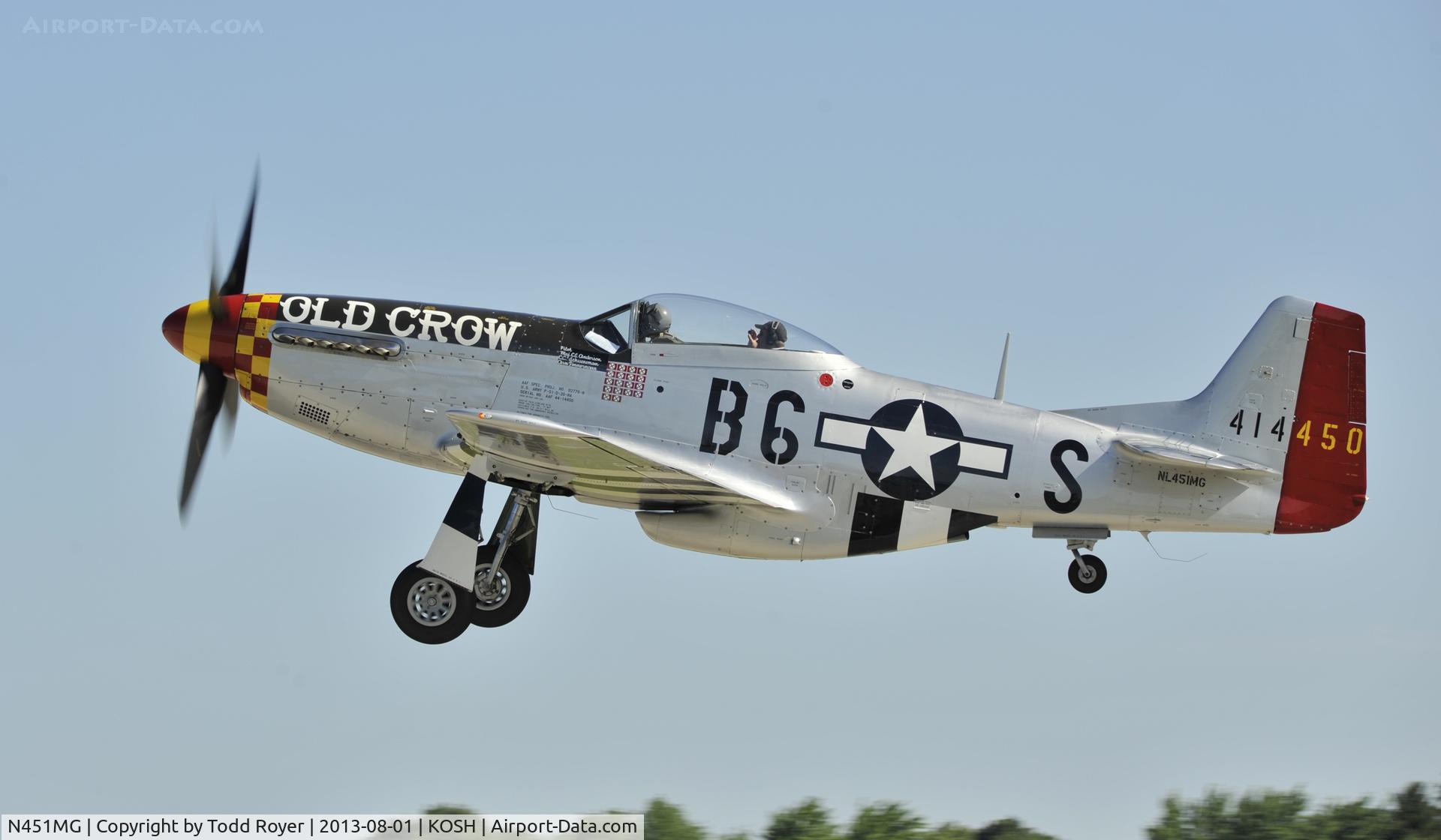 N451MG, 1944 North American P-51D Mustang C/N 44-74774, Airventure 2013