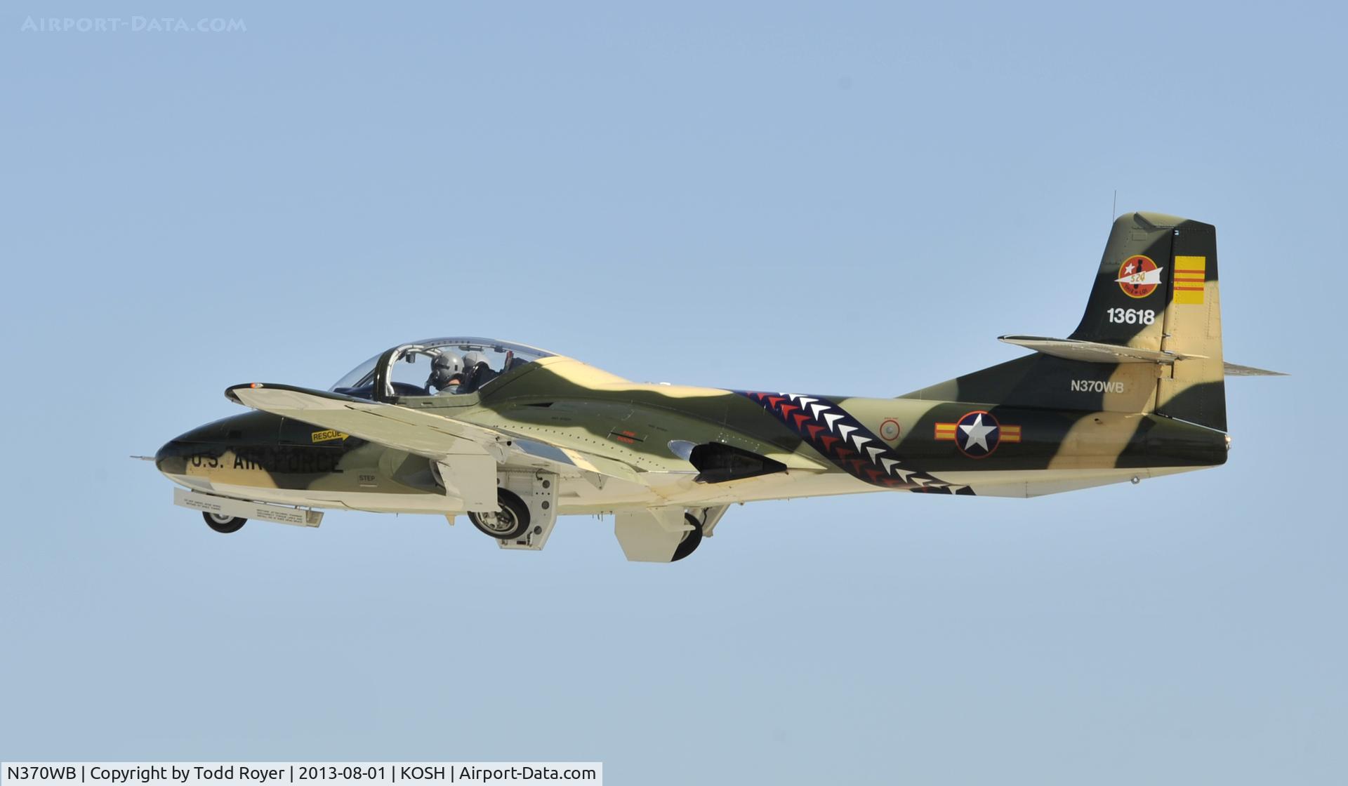 N370WB, 1966 Cessna T-37C Tweety Bird C/N 40974, Airventure 2013