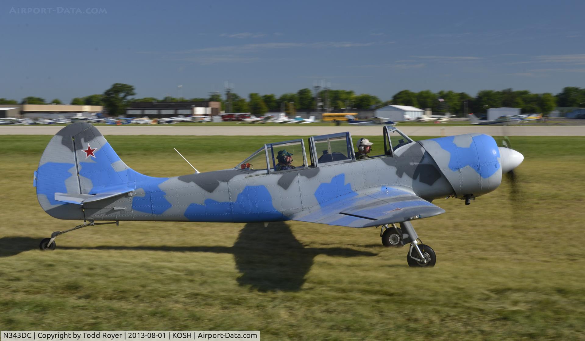 N343DC, 2004 Yakovlev (Aerostar) Yak-52TW C/N 0412508, Airventure 2013