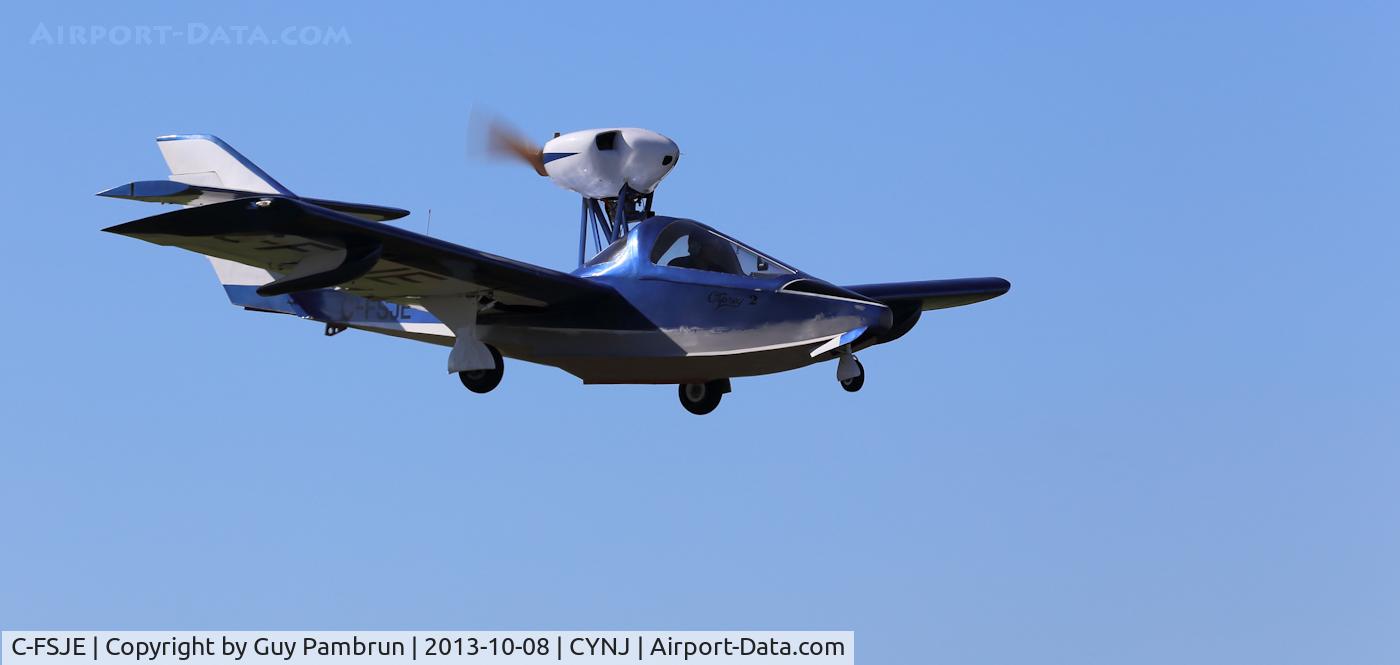 C-FSJE, 1989 Pereira Osprey II C/N JS001, Landing