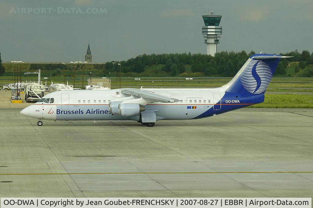 OO-DWA, 1997 British Aerospace Avro 146-RJ100 C/N E3308, Brussels Airlines to Bilbao