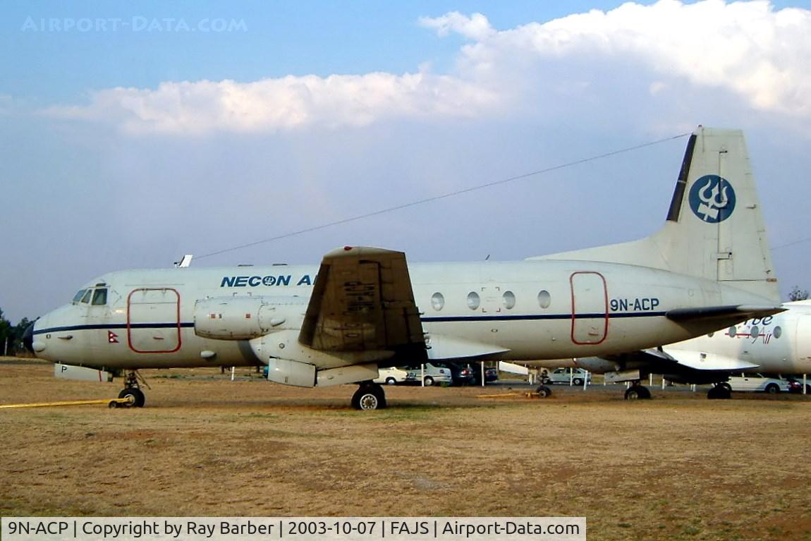 9N-ACP, 1969 Hawker Siddeley HS.748 Series 2A C/N 1667, Avro 748 Srs. 2A/256 [1667] (Necon Air/Executive Aerospace) Johannesburg Int~ZS 09/10/2003