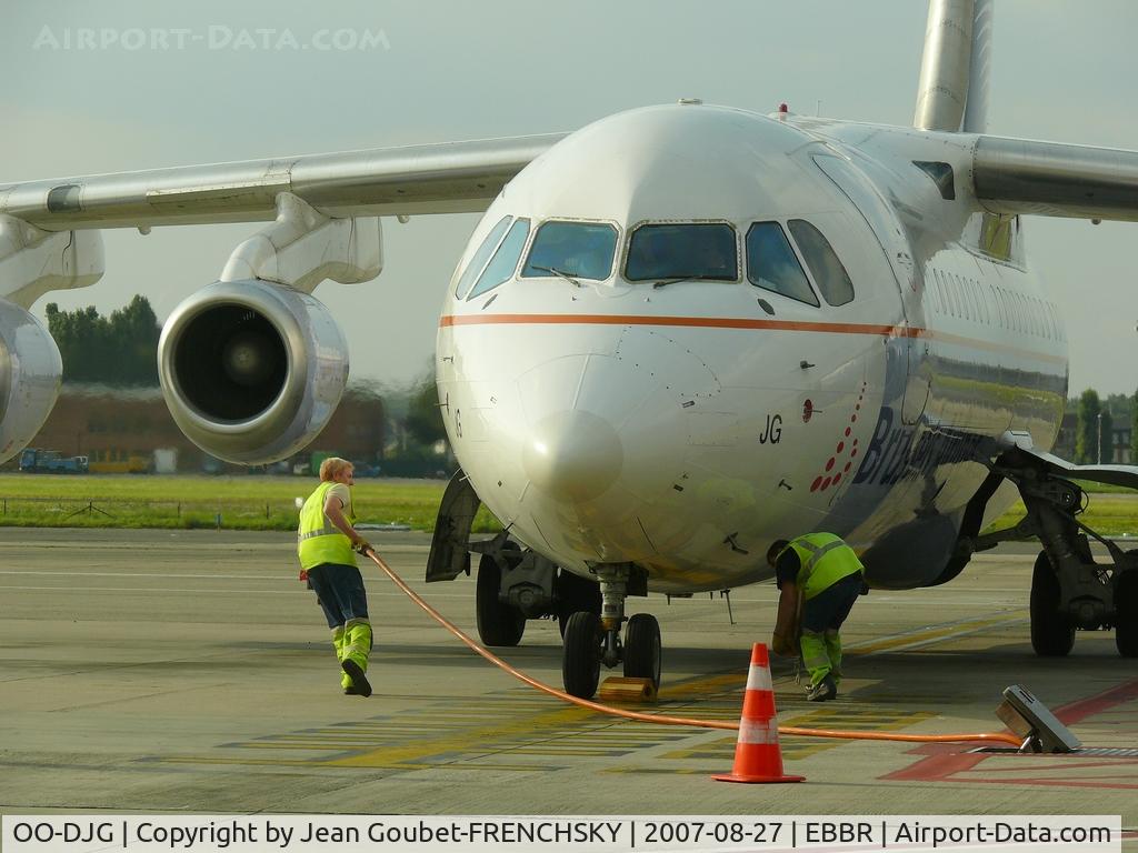 OO-DJG, 1990 British Aerospace BAe.146-200 C/N E2180, from BCN