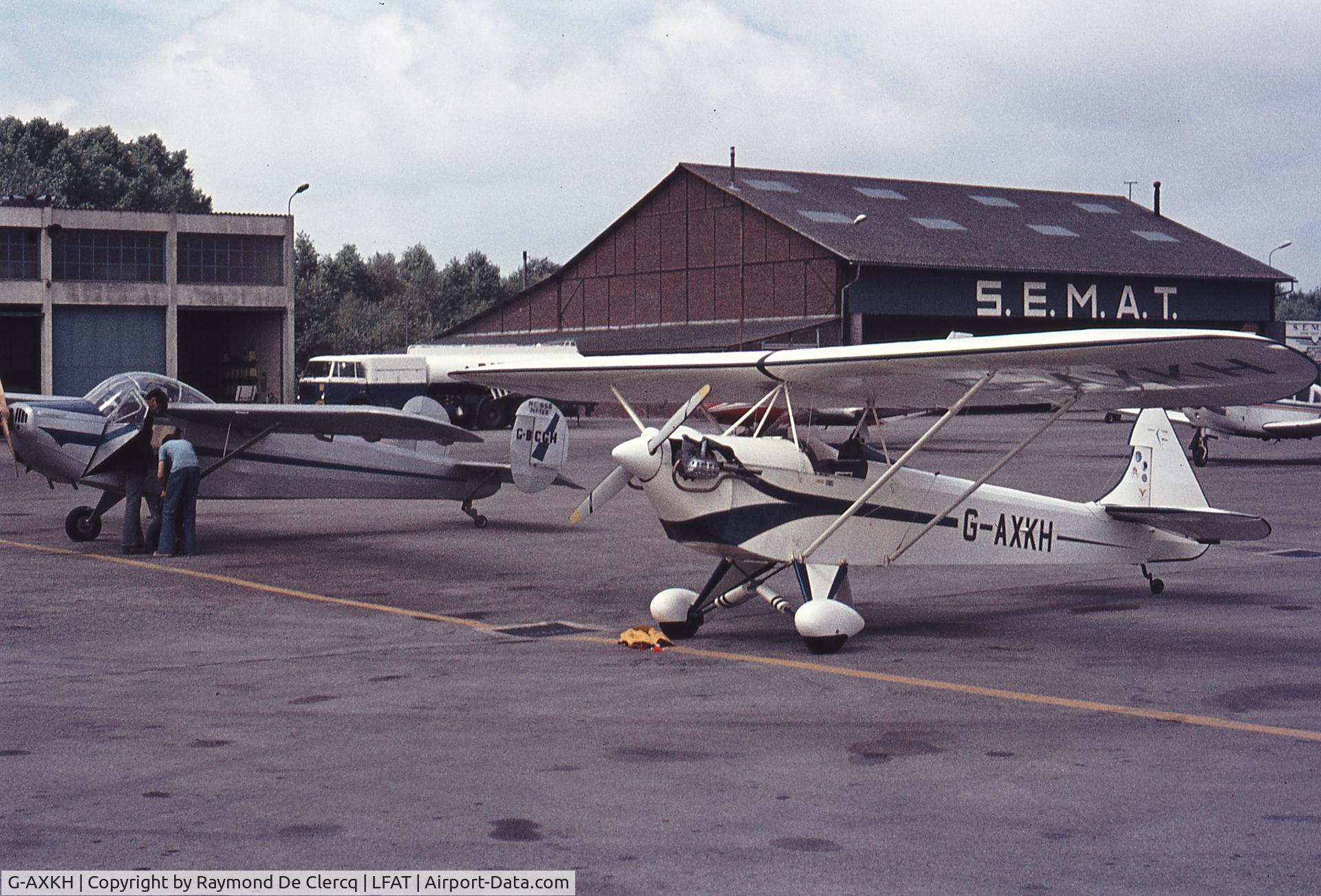 G-AXKH, 1974 Luton LA4A Minor C/N PAL 1316, Le Toucquet  in july 1976.