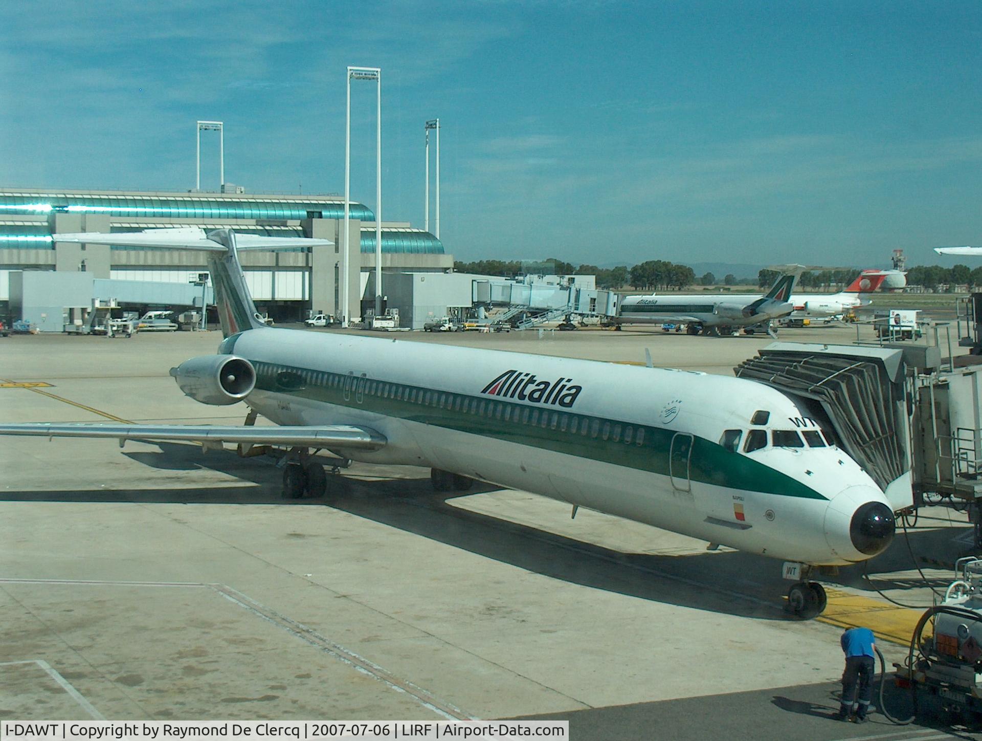 I-DAWT, 1985 McDonnell Douglas MD-82 (DC-9-82) C/N 49210, Rome to Sicily  6-7-07
