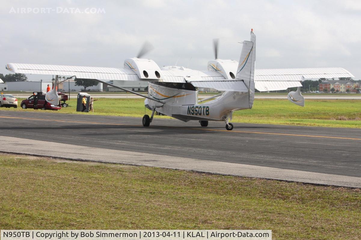 N950TB, 1980 STOL Aircraft UC-1 Twin Bee C/N 020, Departing Sun N Fun 2013 - Lakeland, FL