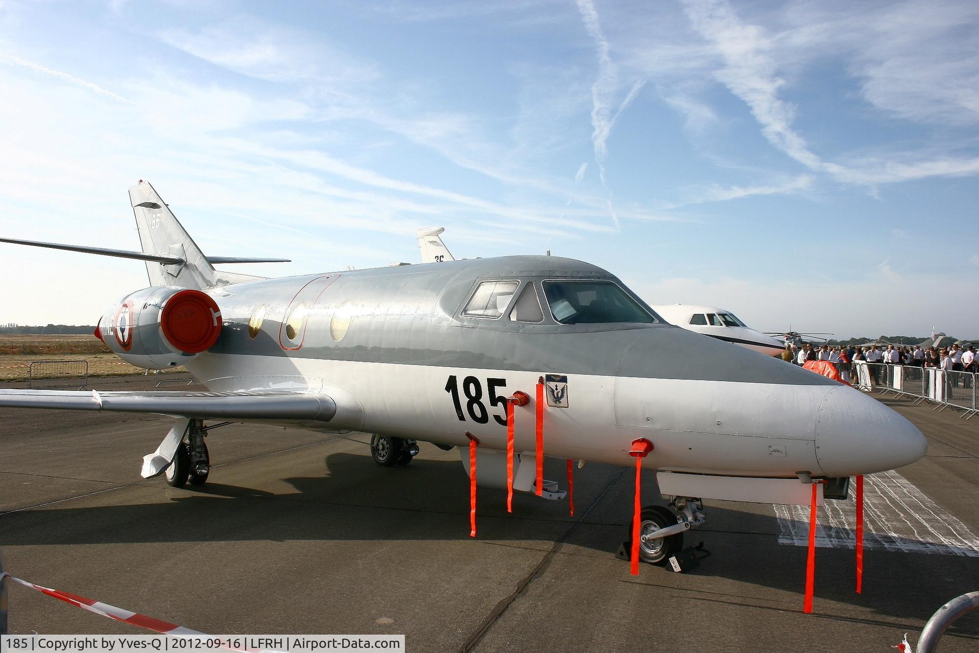185, Dassault Falcon 10MER C/N 185, French Air Force Dassault Falcon 10 MER, Lann Bihoué Air Base (LFRH-LRT)