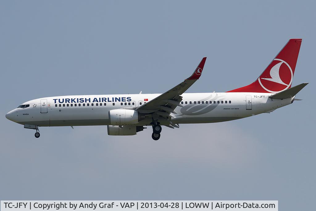 TC-JFY, 2000 Boeing 737-8F2 C/N 29783/497, Turkish Airlines 737-800