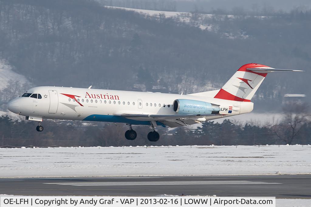 OE-LFH, 1995 Fokker 70 (F-28-0070) C/N 11554, Austrian Airlines F70