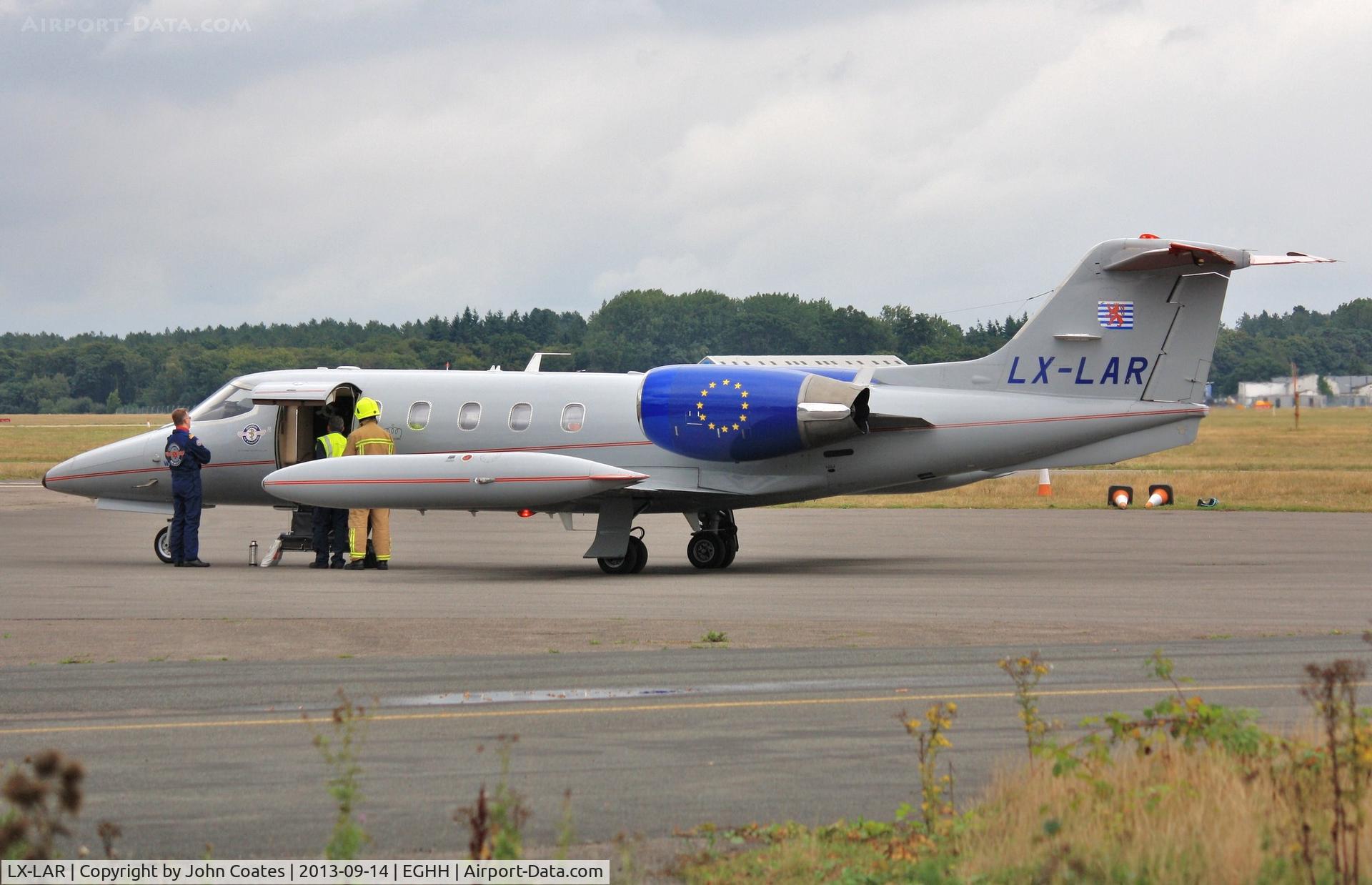 LX-LAR, 1989 Learjet 35A C/N 35A-653, Smoke report being investigated.