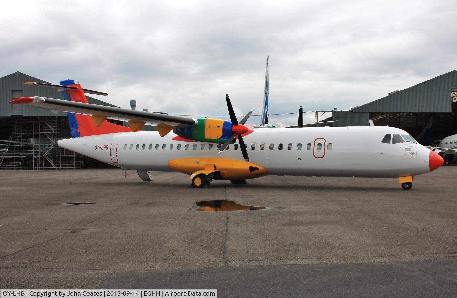 OY-LHB, 1997 ATR 72-202 C/N 496, Just resprayed to the FULL COLOUR livery !