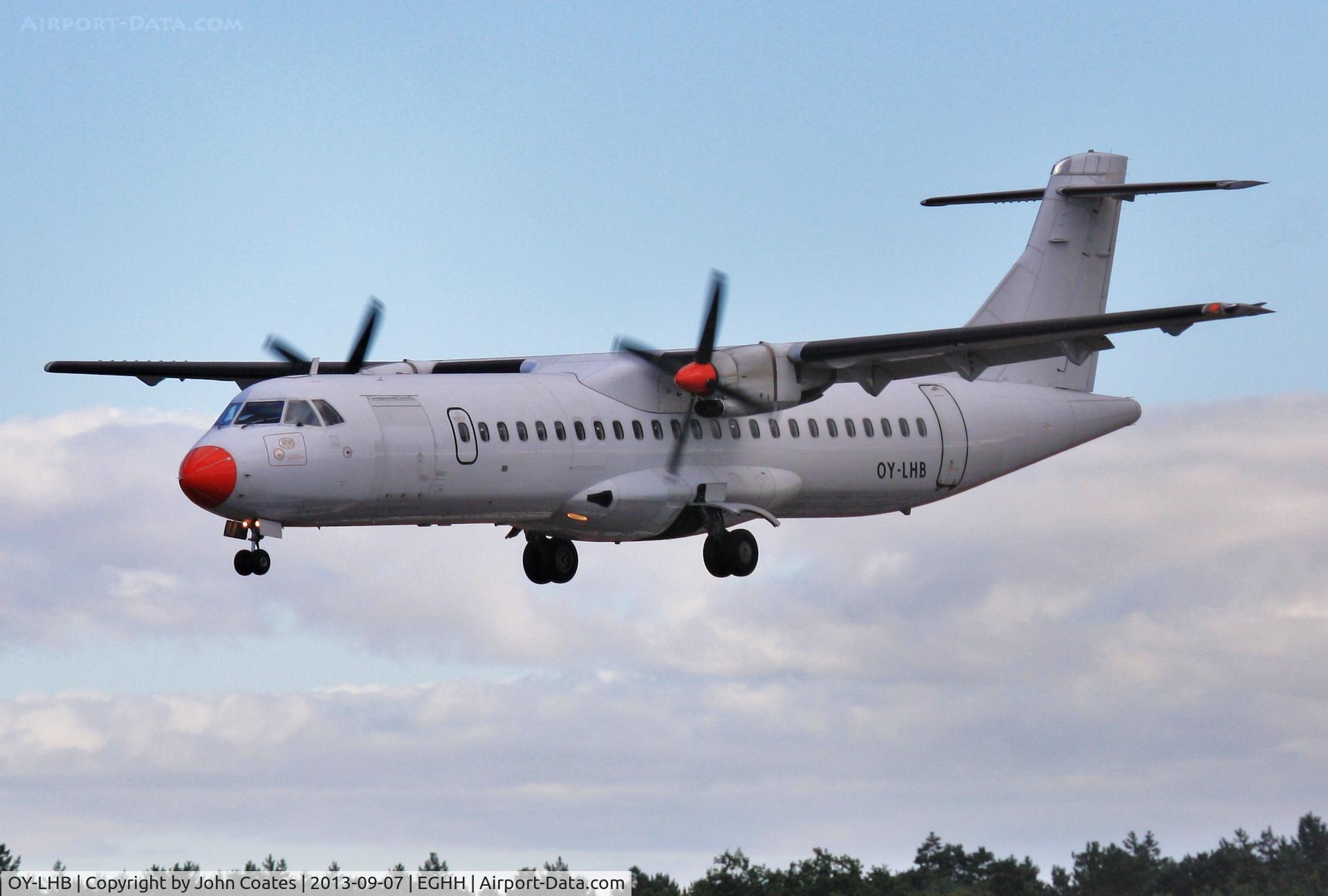 OY-LHB, 1997 ATR 72-202 C/N 496, Arriving from Copenhagen for repaint.