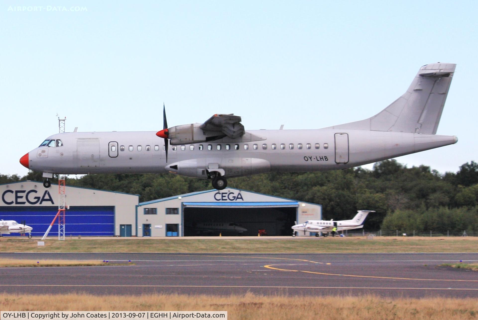 OY-LHB, 1997 ATR 72-202 C/N 496, Arriving for respray to FULL colours!