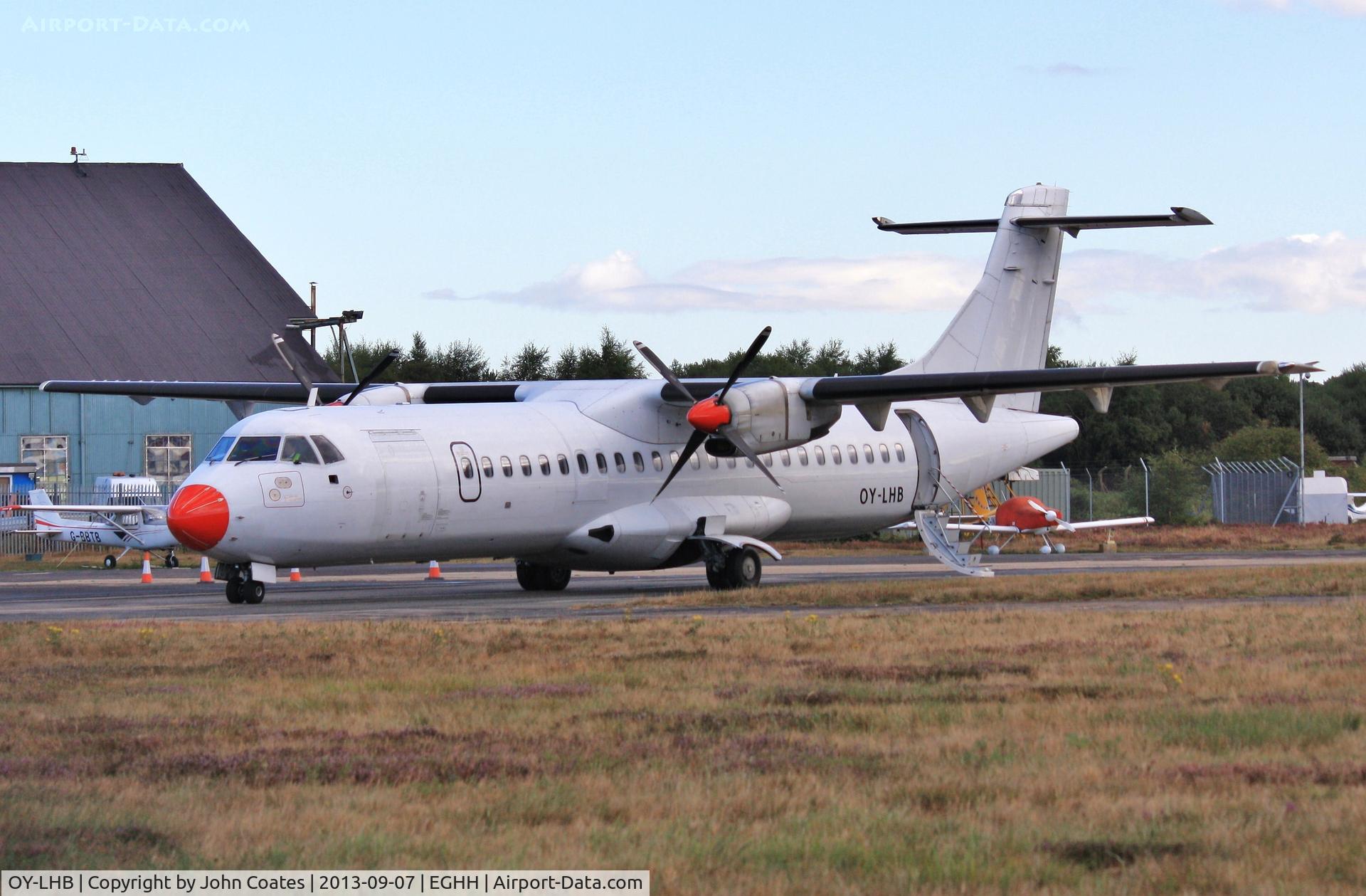 OY-LHB, 1997 ATR 72-202 C/N 496, Arriving for respray.