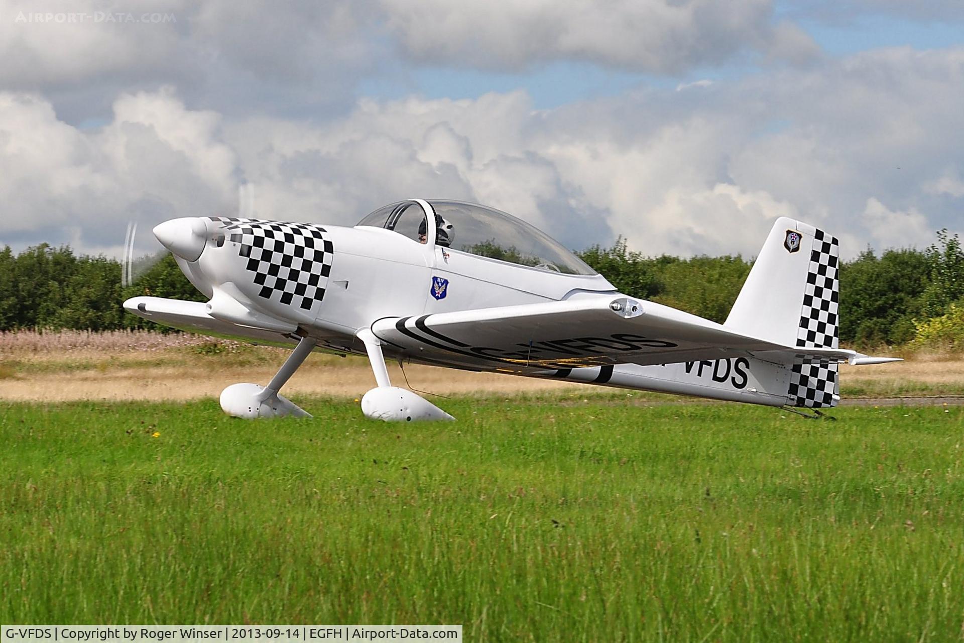 G-VFDS, 2012 Vans RV-8 C/N PFA 303-14637, Resident Vans RV-8 returning from formation aerobatics practice.