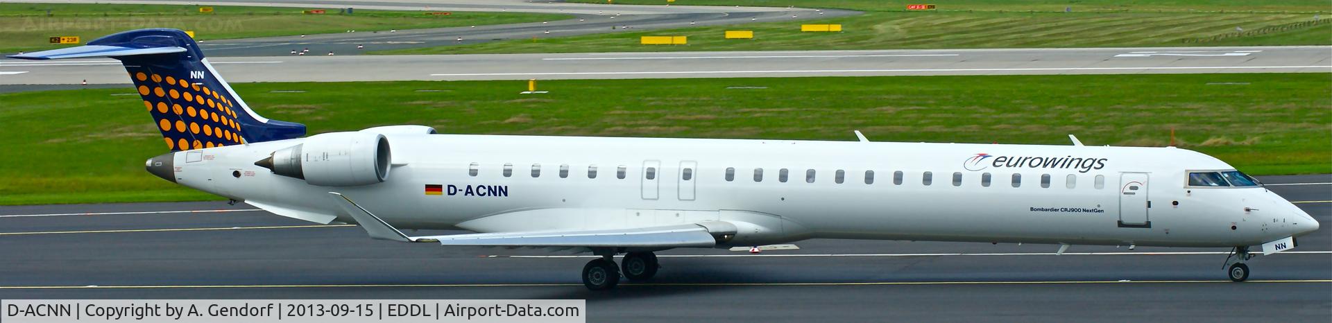 D-ACNN, 2010 Bombardier CRJ-900LR (CL-600-2D24) C/N 15254, Eurowings (LH-Regional cs.), is here on taxiway 