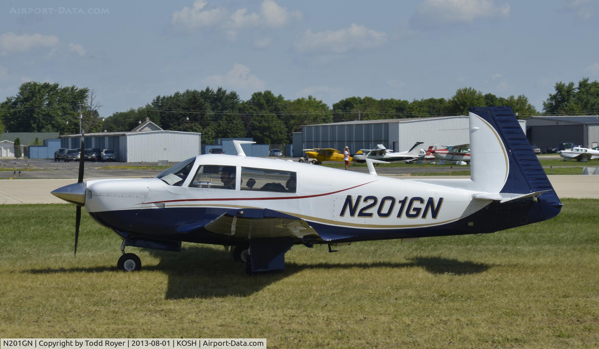 N201GN, 1977 Mooney M20J 201 C/N 24-0219, Airventure 2013