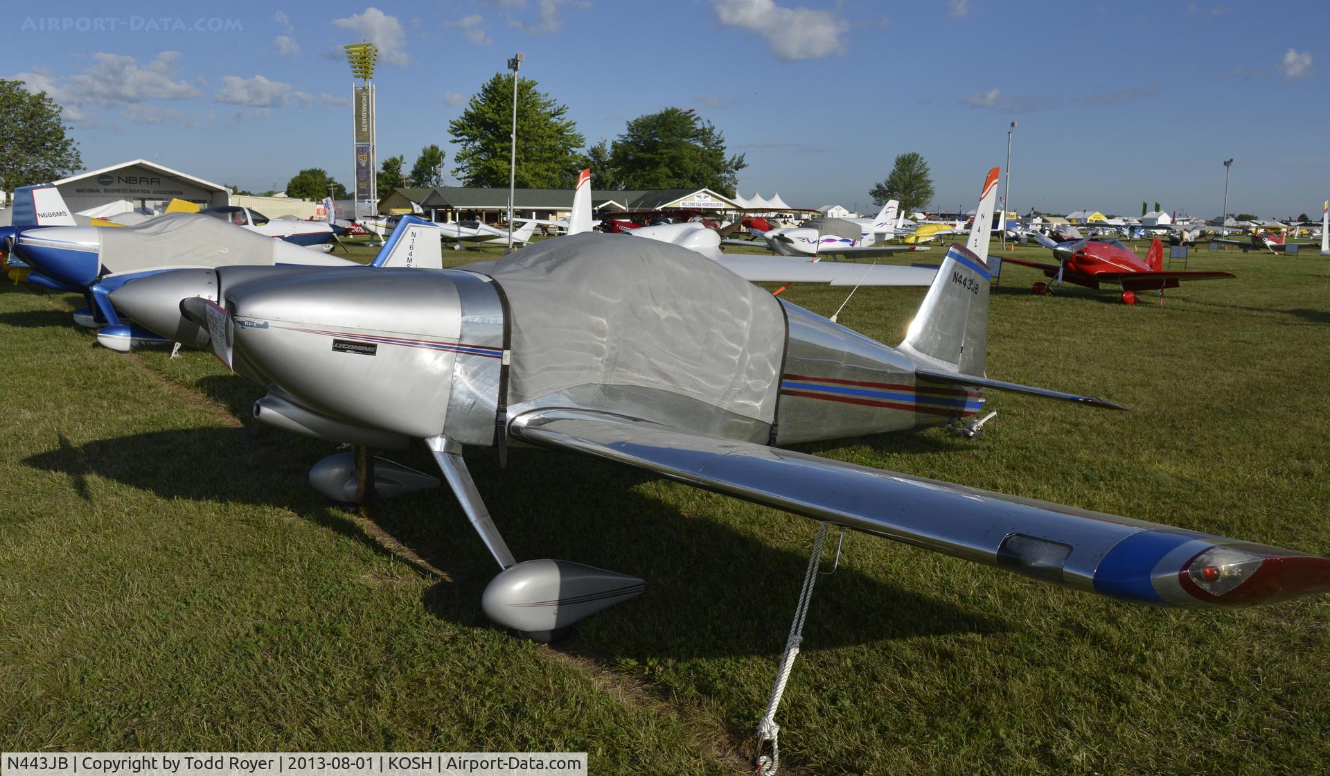 N443JB, 1989 Vans RV-6 C/N 20023, Airventure 2013