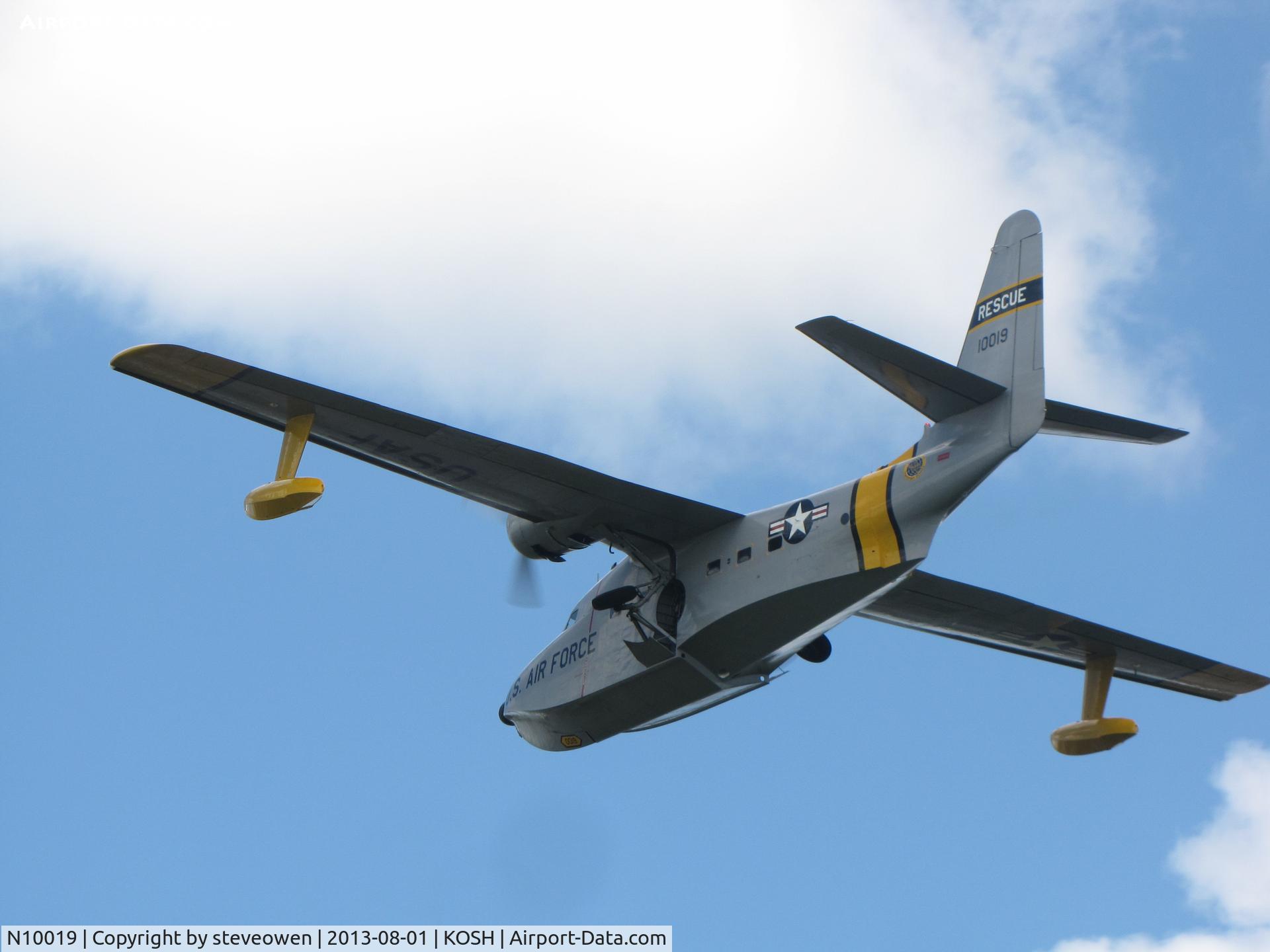 N10019, 1951 Grumman HU-16E Albatross C/N G 92/40B, Departing Oshkosh