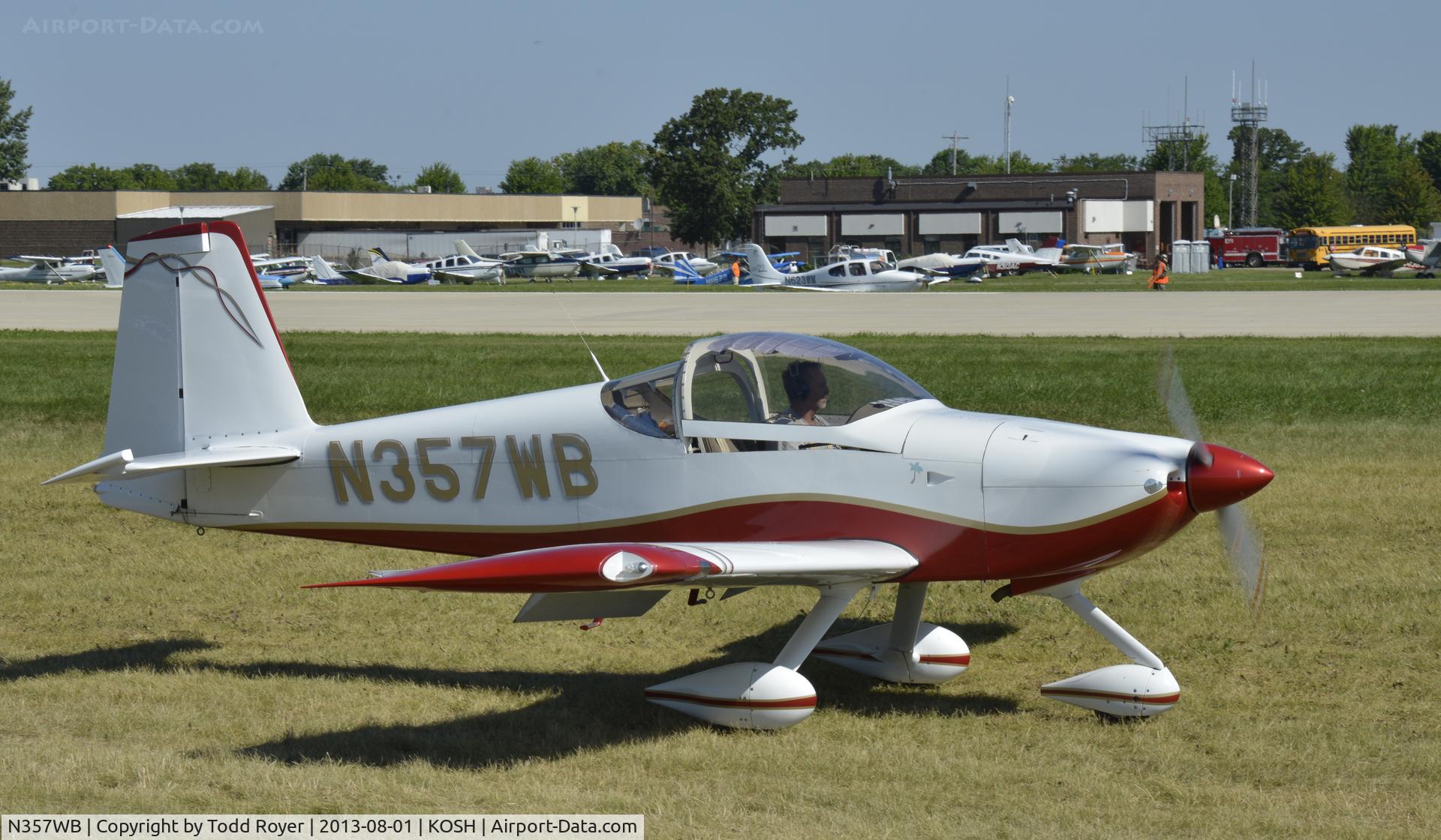 N357WB, 2008 Vans RV-7A C/N 71589, Airventure 2013