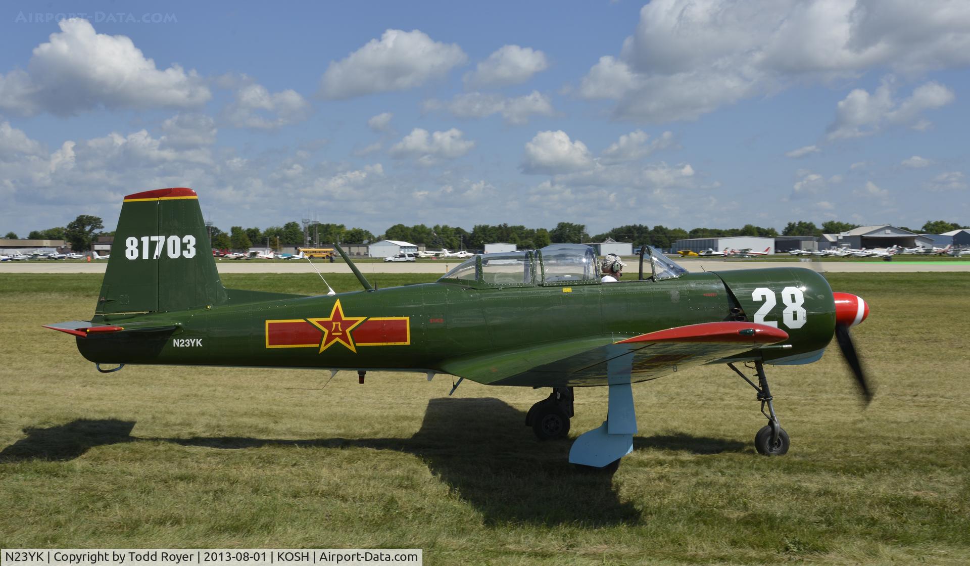 N23YK, 1973 Nanchang CJ-6A C/N 1432028, Airventure 2013