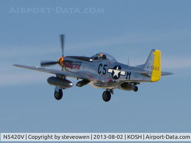 N5420V, 1944 North American/aero Classics P-51D C/N 44-74202, P-51 Swamp Fox