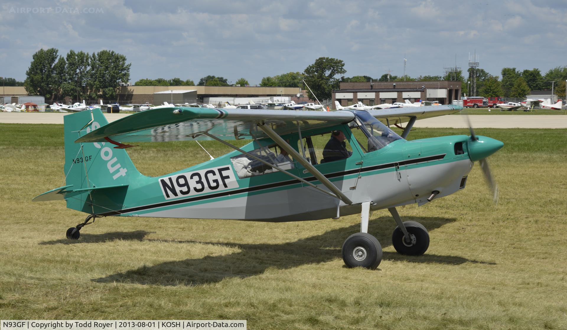 N93GF, 1993 American Champion 8GCBC Scout C/N 367-93, Airventure 2013
