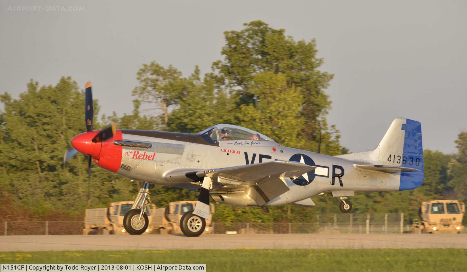 N151CF, 1944 North American P-51D Mustang C/N 44-84933N, Airventure 2013