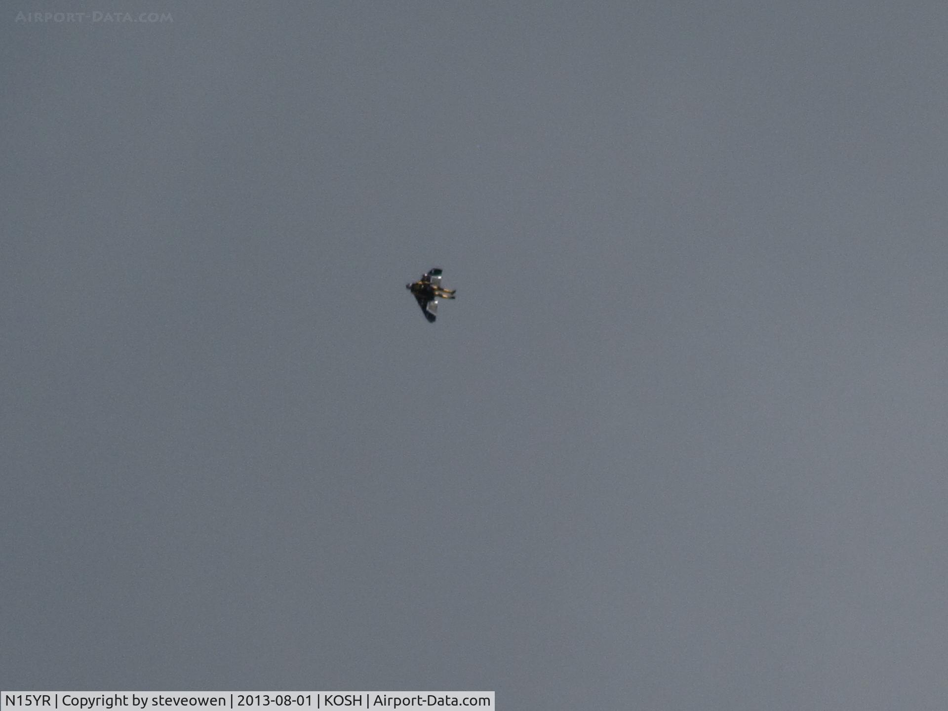 N15YR, Yves Rossy Jetwing C/N 003, About the best shot I could get :-(