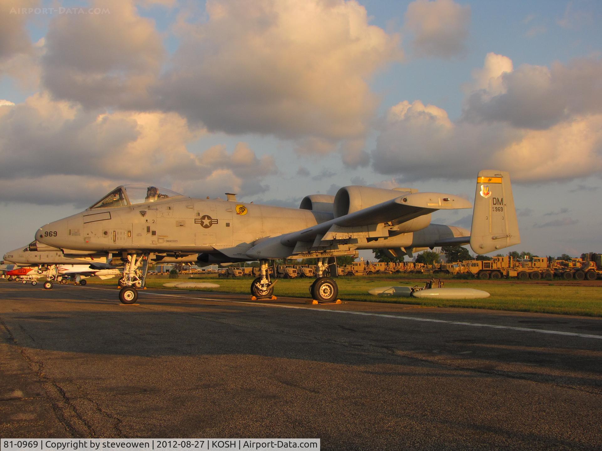81-0969, 1981 Fairchild Republic A-10C Thunderbolt II C/N A10-0664, A-10 warthog Parked at Oshkosh