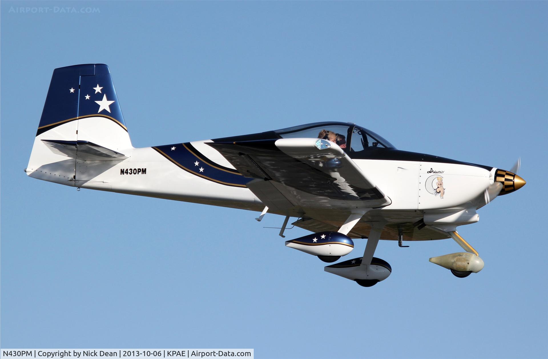 N430PM, 2008 Vans RV-7A C/N 70491, KPAE/PAE