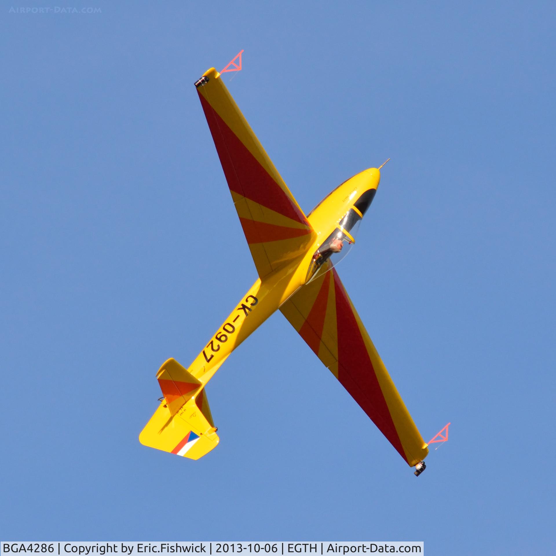 BGA4286, Letov LF-107 Lunak C/N 39, 45. CK-0927 performing aerobatics at The Shuttleworth Collection October Flying Day 2013.